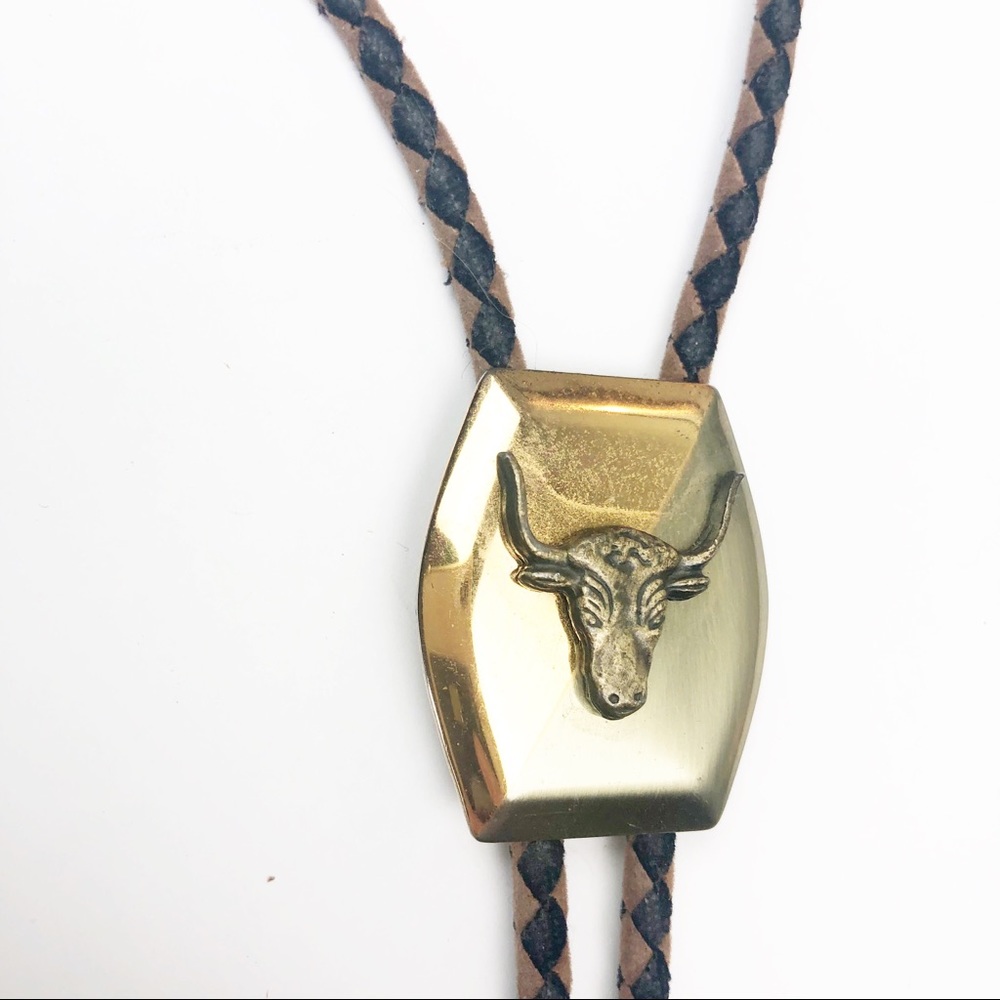 BOLO TIE l Brass Bull